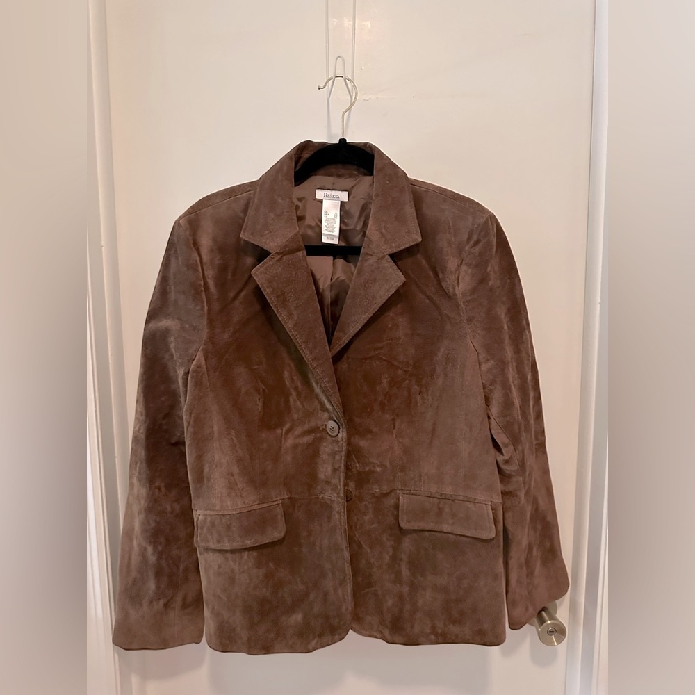 Liz&Co. 100% suede blazer